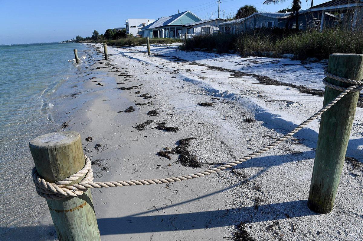 Rope fences on Anna Maria Island beaches are restricting public access, but that is allowed under interpretation of Florida State law.