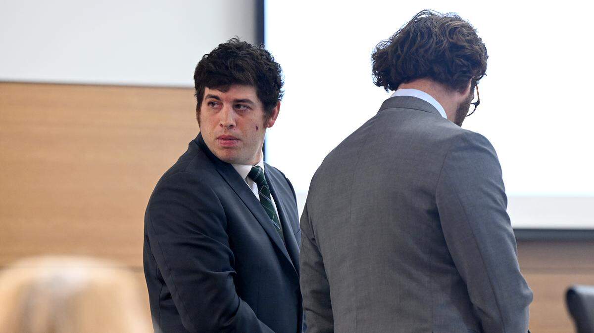 Nicholas Anthony Zotto appears in court Tuesday, Sept. 16, 2025 at the Manatee County Judicial Center in Bradenton. A jury found him guilty of aggravated animal cruelty.