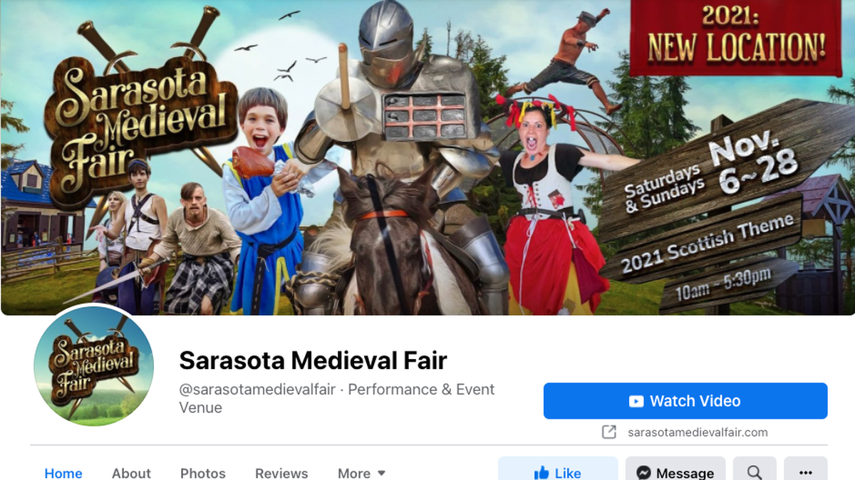 10/15/21--Manatee County officials are still working with organizers to issue local permits for the Sarasota Medieval Fair in Myakka City before the event opens on Nov. 6.
