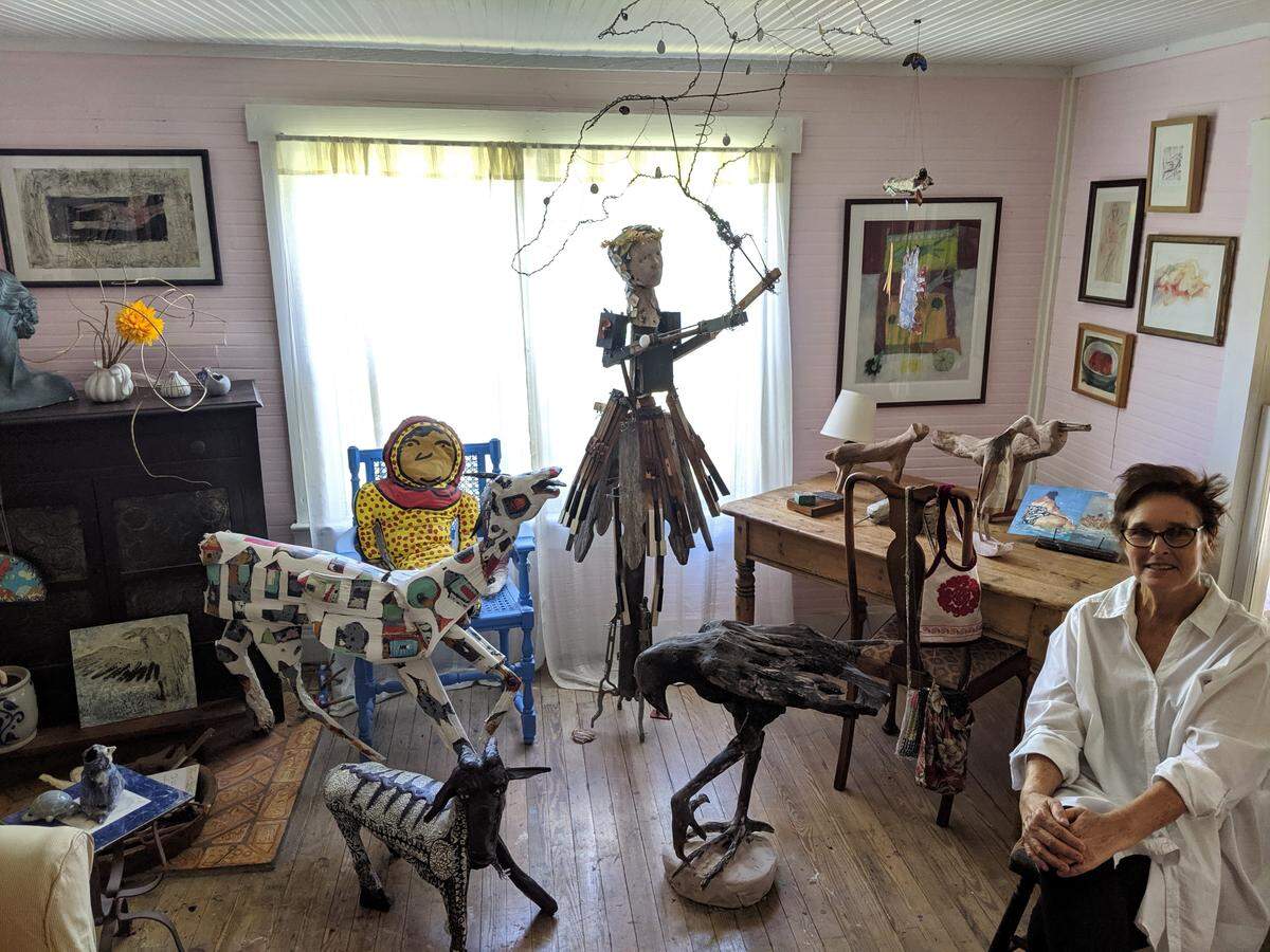 Susan Curry’s Cortez home doubles as her art studio, and she uses the front yard like a gallery.
