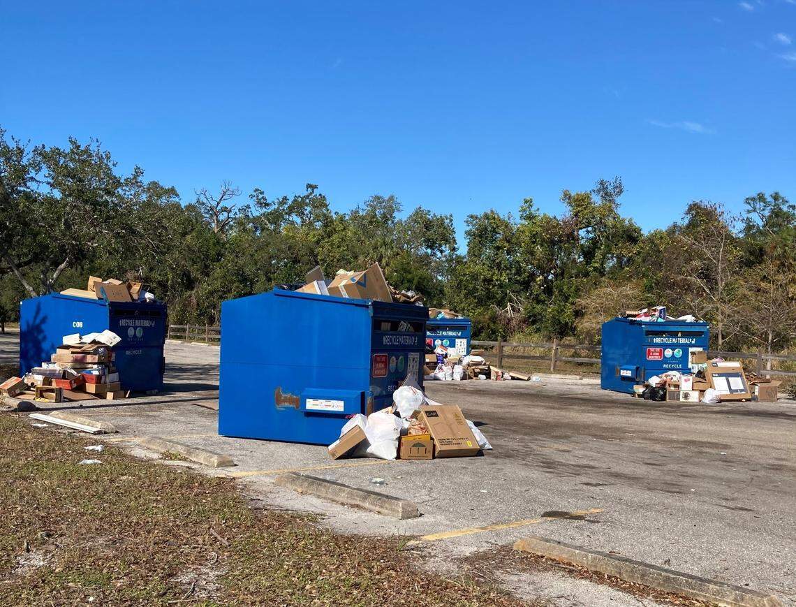 The City of Bradenton used to have a recycle drop-off at G.T. Bray but closed it due to illegal dumping.