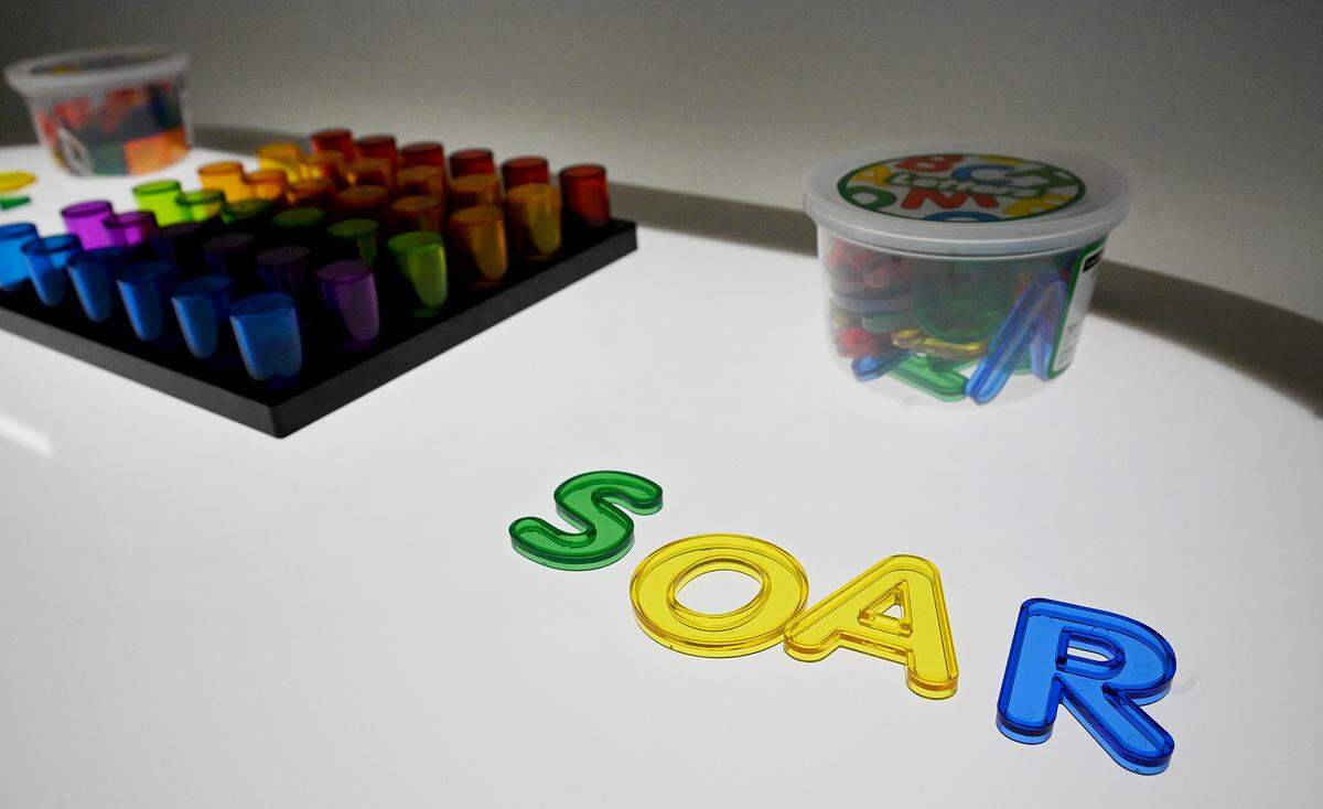 The Soar Lab recently opened in Manatee County's Sara Scott Harllee Center, providing families with hands-on learning experiences that are tied to early development learning standards shown on Friday, Oct. 17, 2025.