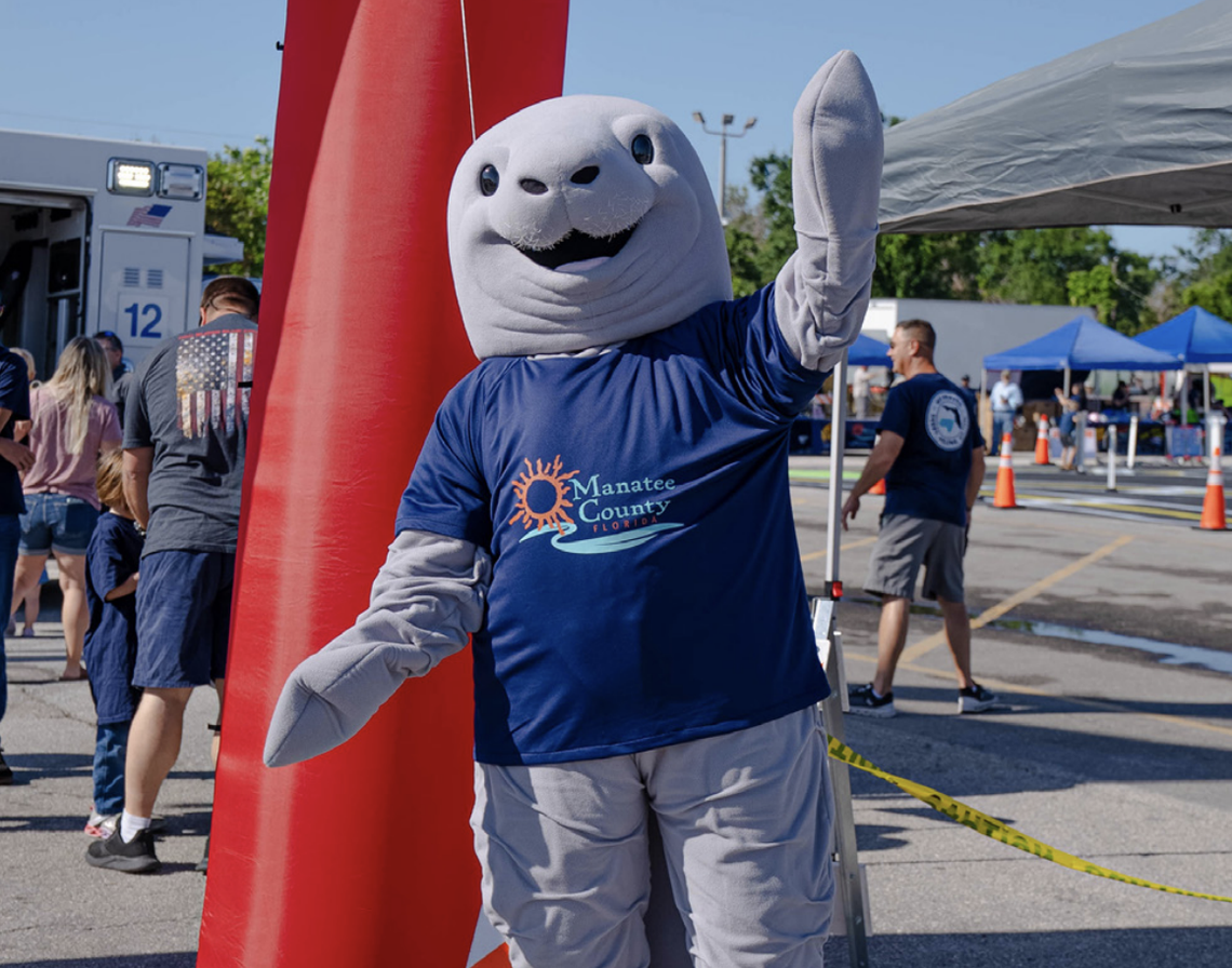 Cortez the Manatee represents the Manatee County government, which is a Republican stronghold.