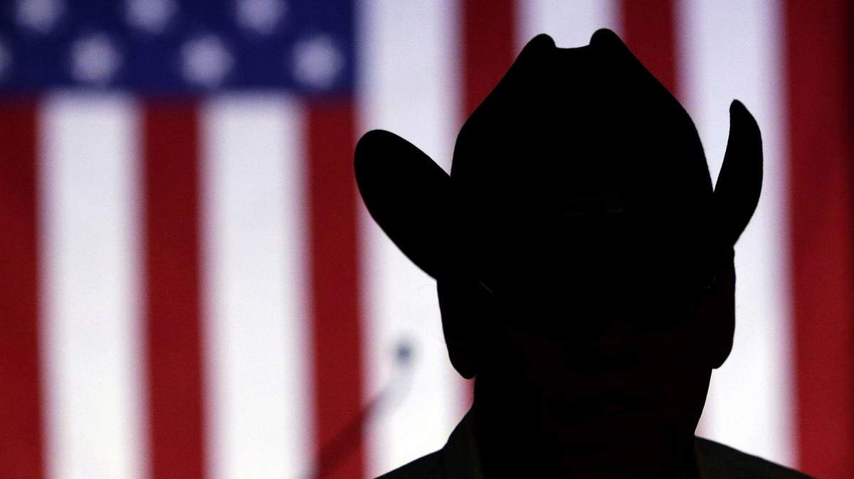Greg Murray watches results at an election watch party for Republican presidential candidate, Sen. Ted Cruz, R-Texas, Tuesday, March 15, 2016, in Houston. (AP Photo/David J. Phillip)
