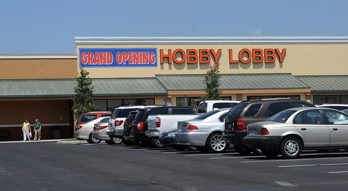 The Hobby Lobby arts and crafts store opened in 2013 at 4490 Cortez Road W. in the Pinebrook Shopping Center.