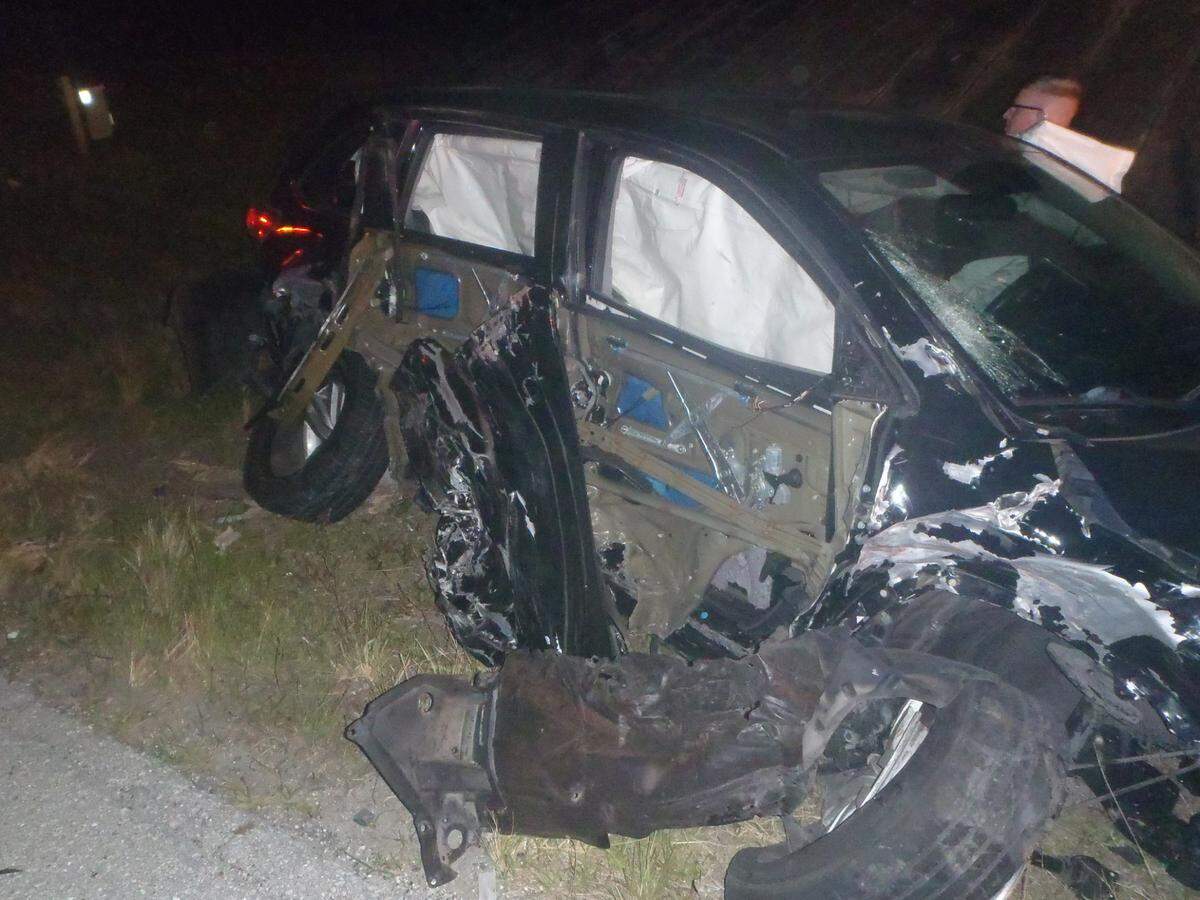 A suspected drunk driver going the wrong way on Interstate 75 caused a four-vehicle crash early Thursday in Manatee County, seriously injuring two people, according to the Florida Highway Patrol.