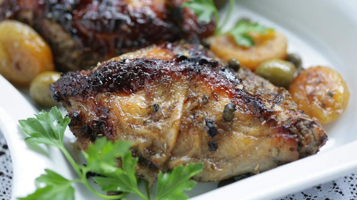 Chicken Marbella. (Patricia Beck/Detroit Free Press/TNS)
