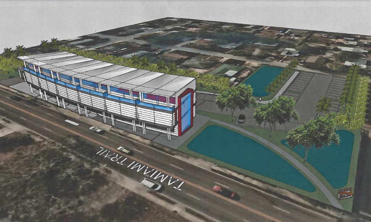A preliminary design rendering shared during the meeting showed how the new City Hall building might look. Early design plans call for a 2-story building along 14th Street West, with a parking lot to the west.