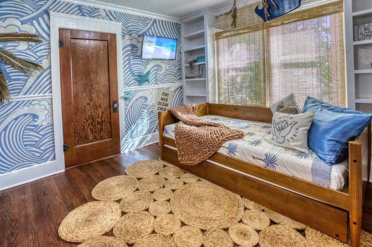 A luxury Airbnb home in West Bradenton is catching eyes with its bold decor after it was recently listed for sale.