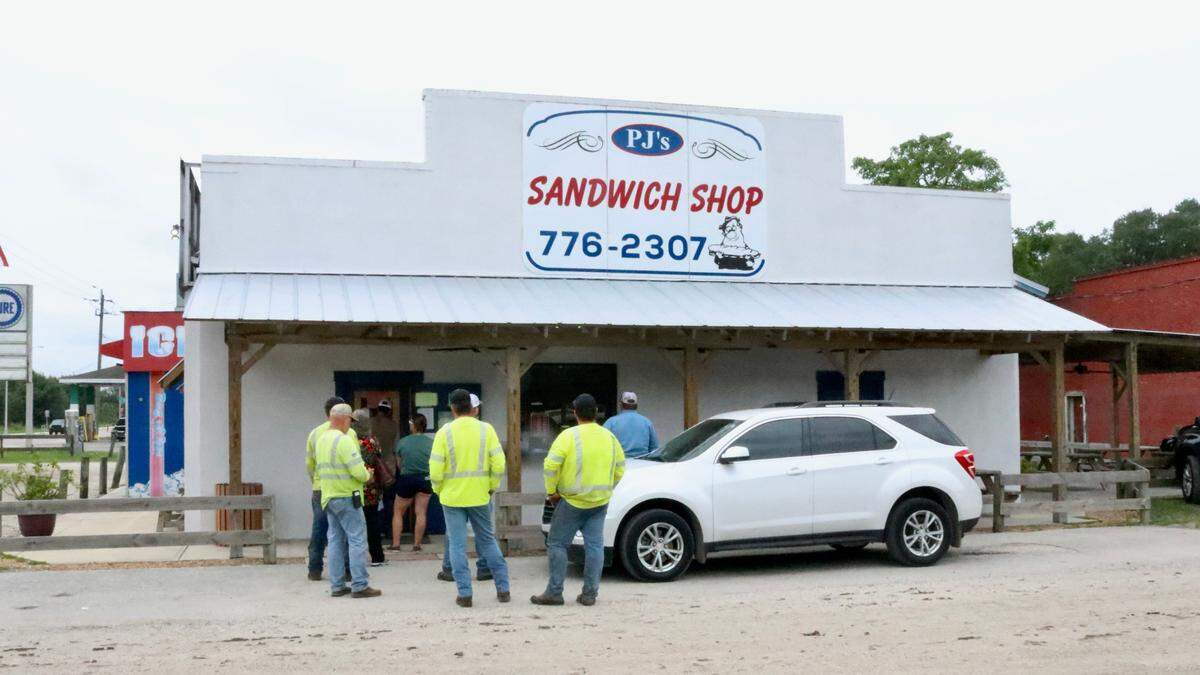 6/16/2021--Teresa Giles, owner of P.J.’s Sandwich Shop in Parrish, worries that road realignment plans could make it difficult for customers to each her business.