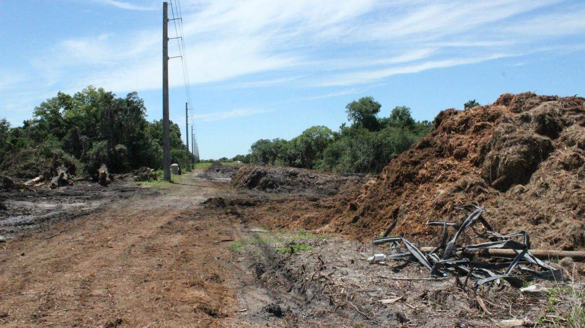 A large part of the right-of-way for the 44th Avenue extension has been cleared between 30th Street East and 45th Street East. Manatee County Commission could approve more debt issuance to pay for general government and transportation projects, which includes the 44th Avenue project.JAMES A. JONES JR./Bradenton Herald