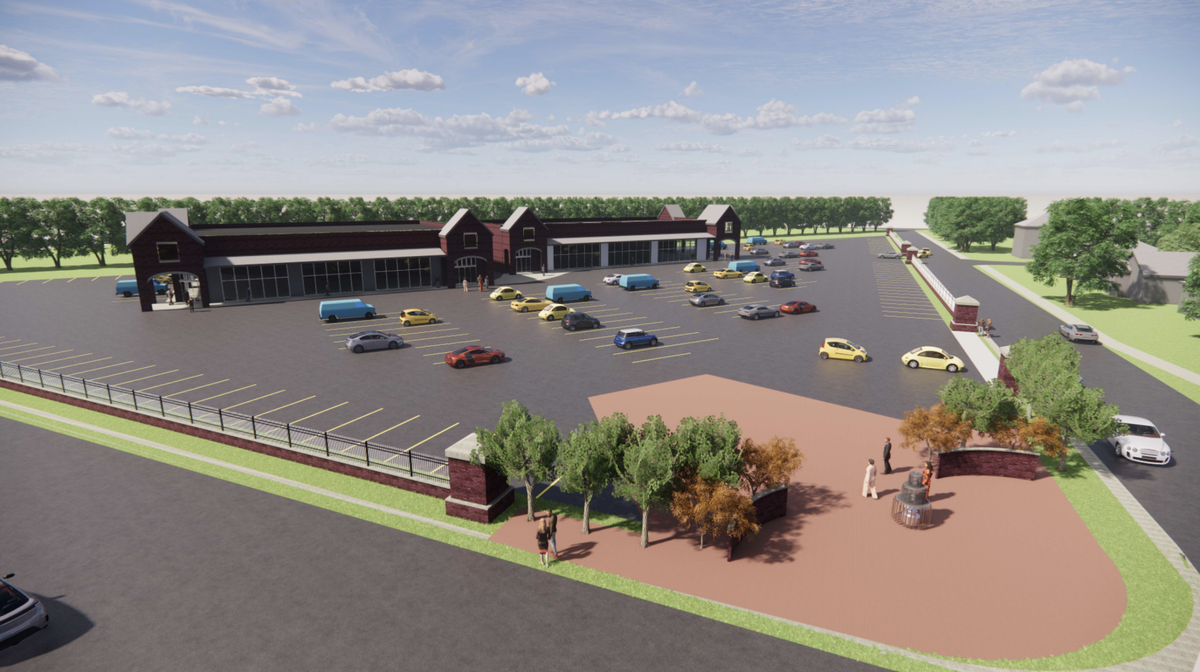 Peter D’Addeo wants to turn Bradenton’s Minnie L. Rogers site into a neighborhood center with a grocery store and a pharmacy. A render shows an early design for the site located in the 200 block of 13th Avenue West.