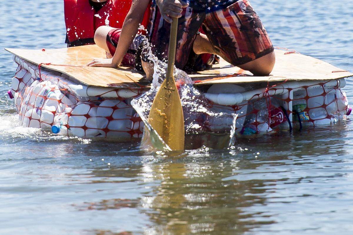 The DeSoto Heritage Festival’s annual Bottle Boat Regatta, where teams race on homemade boats that float on plastic bottles, is scheduled for Saturday at the southwest end of Palma Sola Causeway in Bradenton.