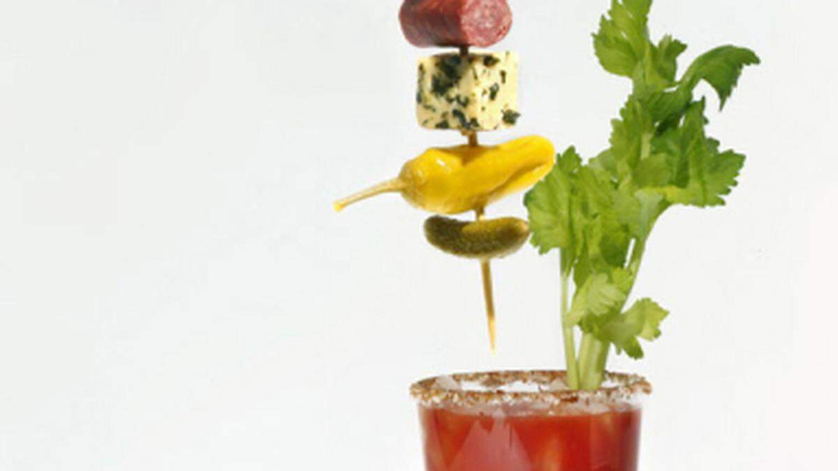 Garnishes often lean toward the pickled variety, such as olives. Offer some savory choices, such as cheese, meat or shrimp, too. The beer chaser is popular in Minnesota and Wisconsin, where it's also known as a snit or a beer back. TNS