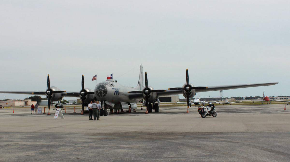 The world's only flying B-29 Superfortress is visiting the Bradenton-Sarasota area at Rectrix Aerodrome Center, 1234 Clyde Jones Drive through Sunday. JAMES A. JONES JR./Bradenton Herald