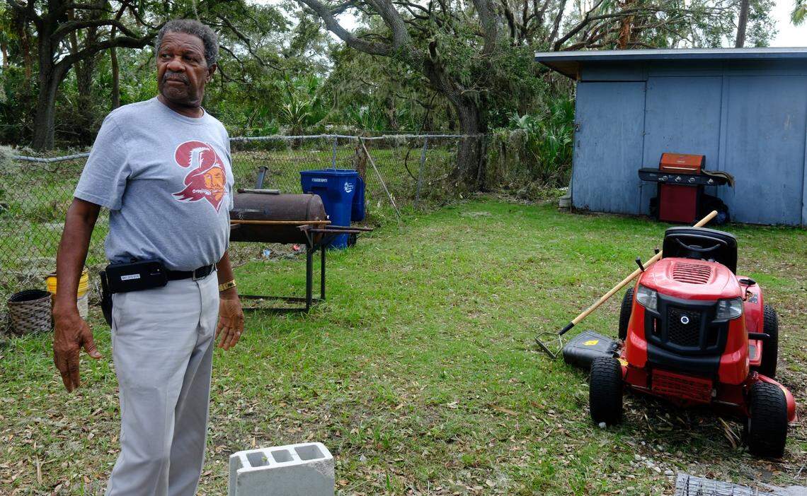 Webster Hayes says his home in Rubonia is in a state of “total destruction” after two hurricanes. Hurricane Helene flooded it with 4 feet of water and Hurricane Milton stripped away part of the roof.