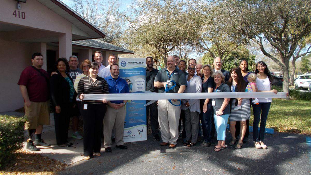 A ribbon cutting was held for Replay Outreach, 410 Fourth Ave. E., Bradenton. The organization provides guidance to at-risk youths, and encourages and helps redirect the paths of incarcerated teens, providing mentoring and coaching programs upon their release. For more information, call 941-548-7639 or replayoutreach.org. 
 Do you have a ribbon cutting you'd like to submit? Send it to Angie Monroe at amonroe@bradenton.com. 
 Photo courtesy of Manatee Chamber of Commerce.