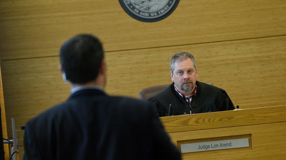 Judge Lon Arend at a hearing for Manatee County SheriffÕs Office deputy, Paul J. Wagner who is trying to earn Òextra good timeÓ off his 4-month sentence. Wagner is serving jail time for slamming an inmate on the ground breaking that inmateÕs nose and teeth.