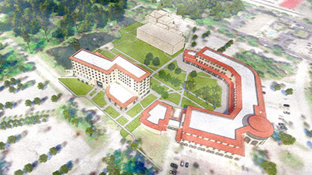 The first student housing, shown at left, is coming to the University of South Florida Sarasota-Manatee campus, beginning the transformation of what until now has been a commuter campus.