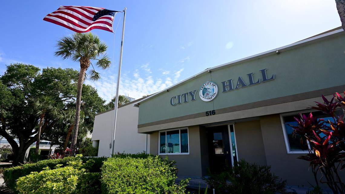 Palmetto City Hall, shown on April 21, 2026. City of Palmetto leaders are surveying residents to get input on a potential city rebrand as several developments look to reshape the city in coming years.