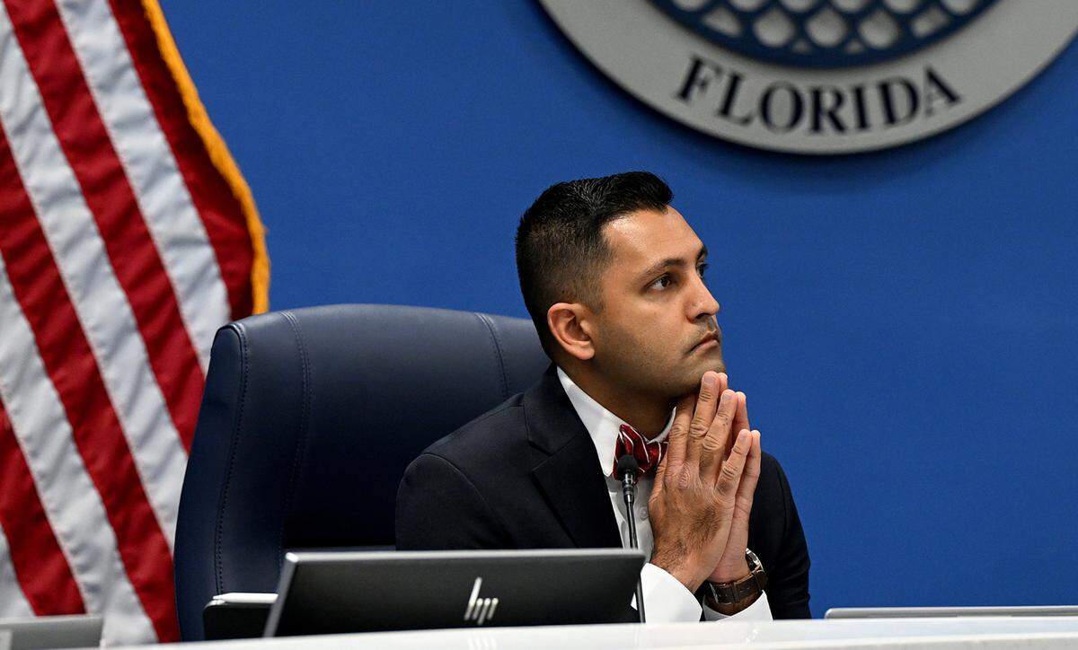 District 3 Commissioner Tal Siddique during a meeting on June 17, 2025. 