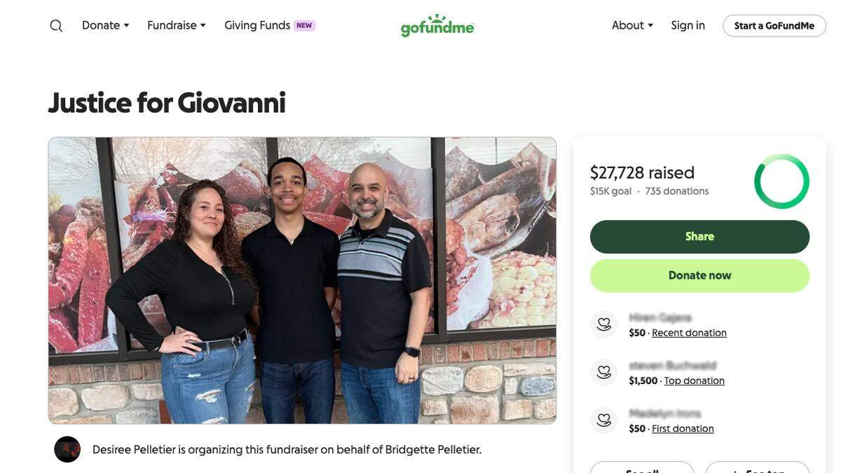 A family member of Giovanni Pelletier’s created a GoFundMe page to help the family of the teen who was reported missing and later found in a retention pond near I75 and State Road 70 in Manatee County.