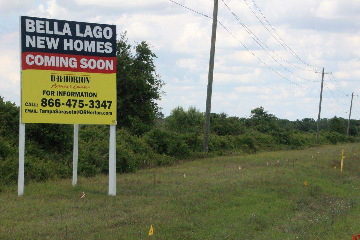 DR Horton has the first phase of its 1,00 home development under construction west of U.S. 301 and north of the traditional Village of Parrish.