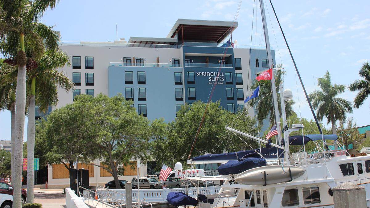 SpringHill Suites by Marriott at 102 12th St. W. on the Bradenton riverfront is set to open Friday afternoon and has already booked its first guests.