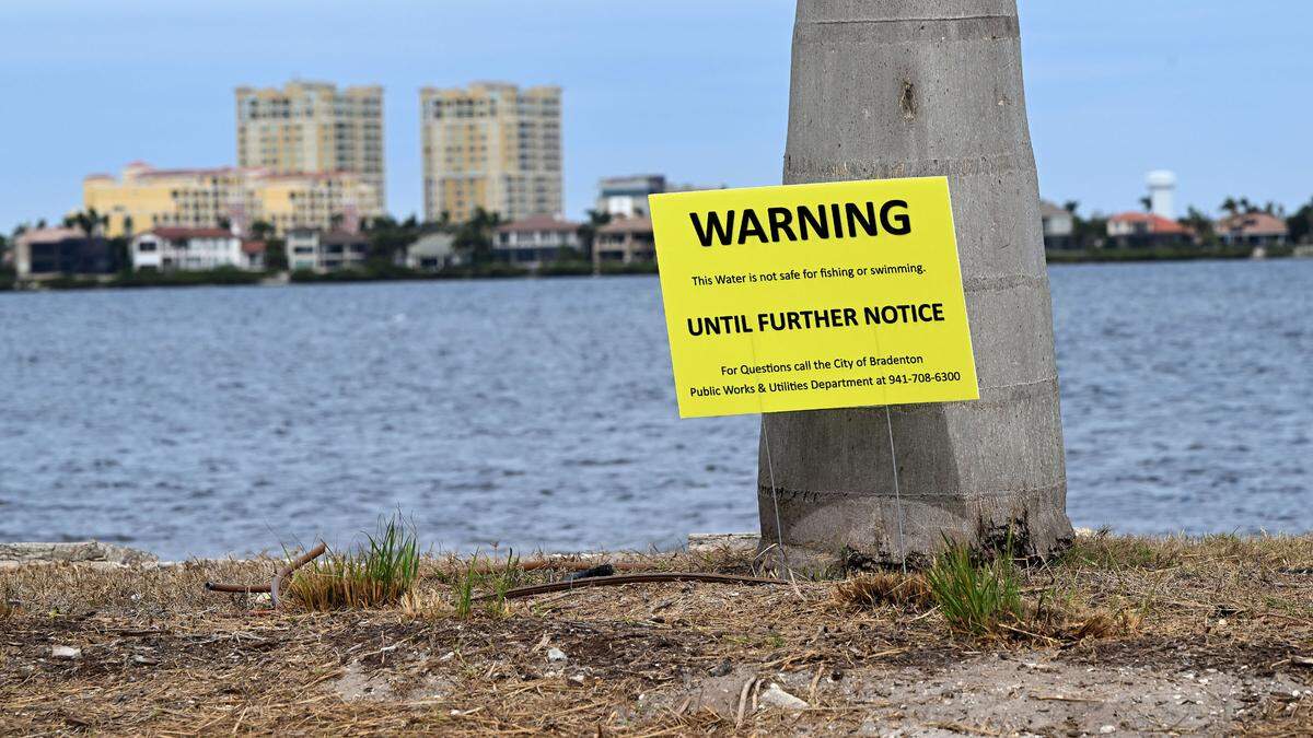 The City of Bradenton reported a spill of 450,000 gallons of partially treated sewage into the Manatee River on Jan. 10, 2025.