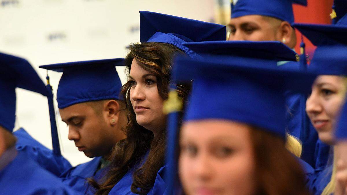 Students sit at their graduation ceremony at Manatee Technical College.TIFFANY TOMPKINS/Bradenton Herald