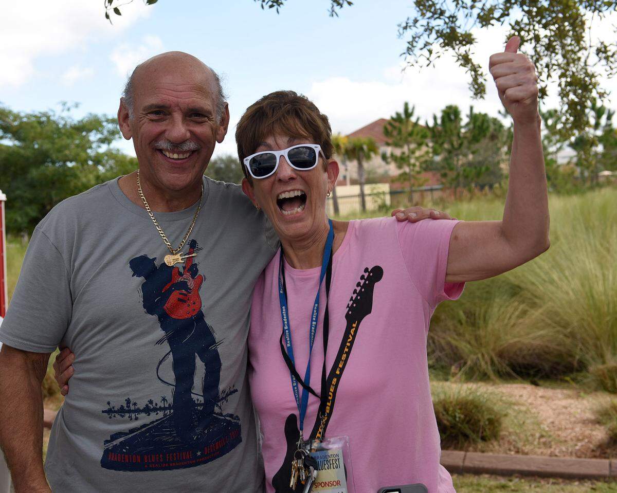Paul Benjamin and Johnette Isham at the 2015 Blues Festival produced by Realize Bradenton and held at downtown Bradenton’s Riverwalk.