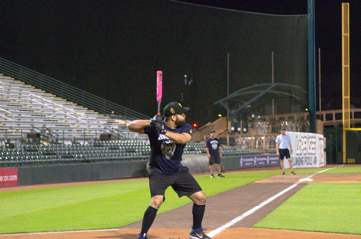 The Bradenton Police Department faced off against the Manatee County Sheriff’s Office in “Battle of the Badges,” a baseball match for charity at LECOM Park on Tuesday.