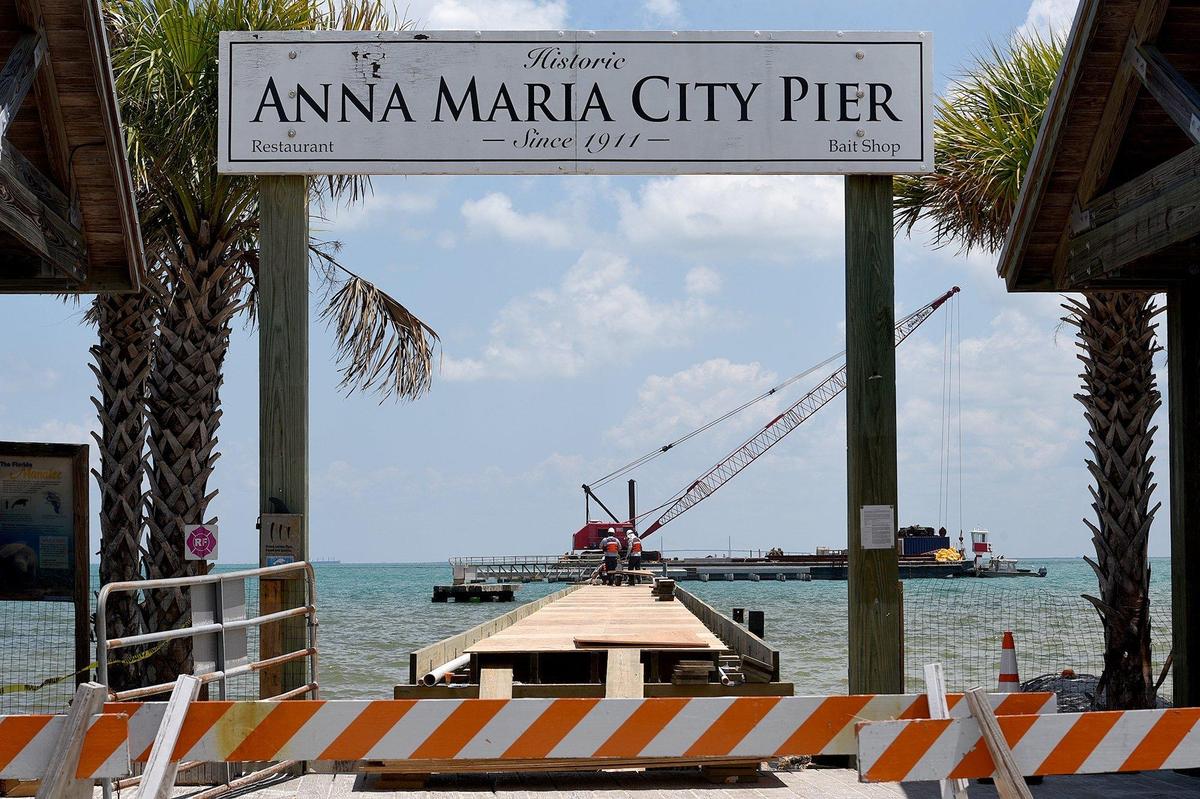 Reconstruction is underway on the Anna Maria Island Pier, which lawmakers allocated $285,000 toward. The pier suffered significant damage at the hands of Hurricane Irma in 2017.
