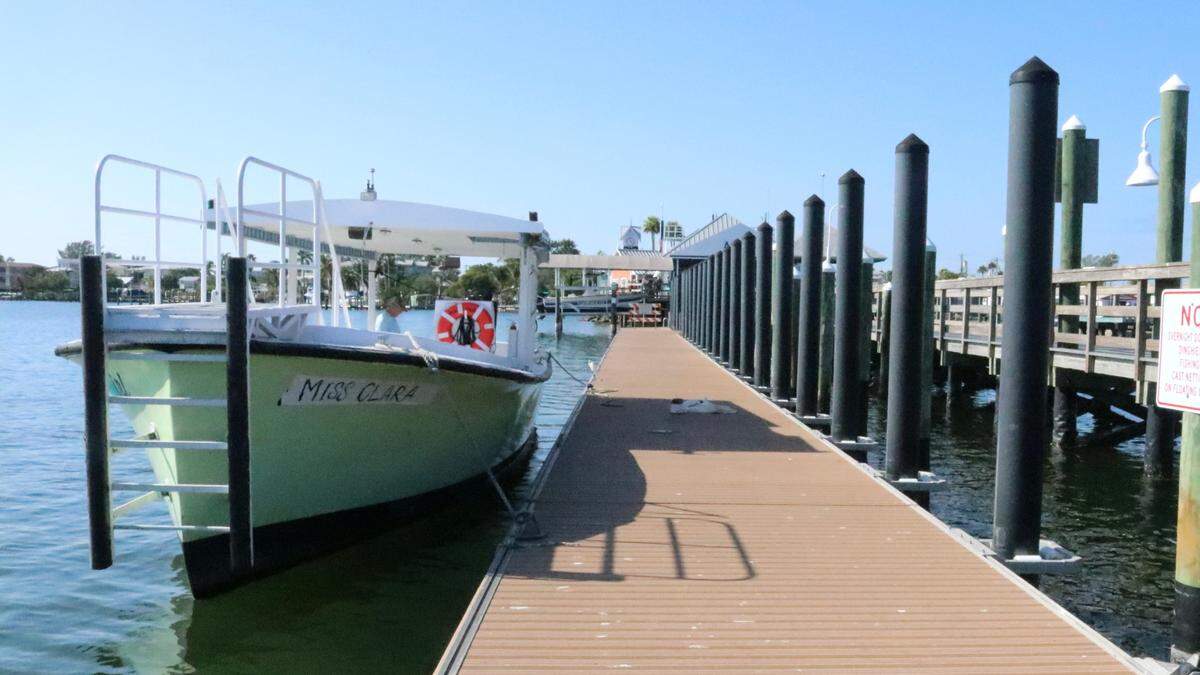 12/13/2021--The Bradenton Beach City Pier is equipped to handle water taxi passenger loading and off-loading. The service could start as soon as the spring.