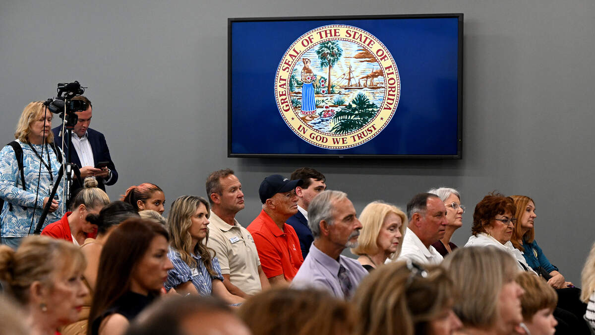 Florida Gov. Ron DeSantis signed two bills enacting stricter regulations on local governments’ ability to raise taxes and creating more transparency at State College of Florida on June 24, 2026.