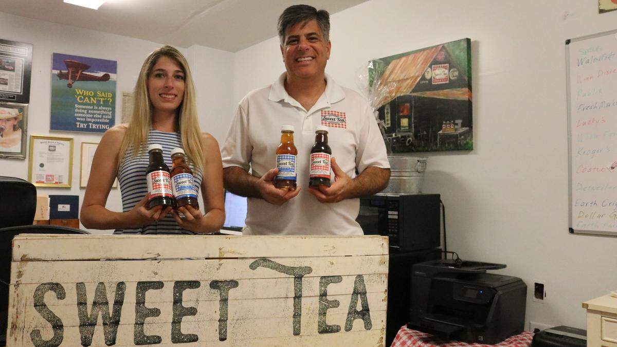 Laura Jean and her father, Joseph Mammina, have added unsweetened tea to their offerings and are selling their teas in more supermarkets in Southwest Florida.