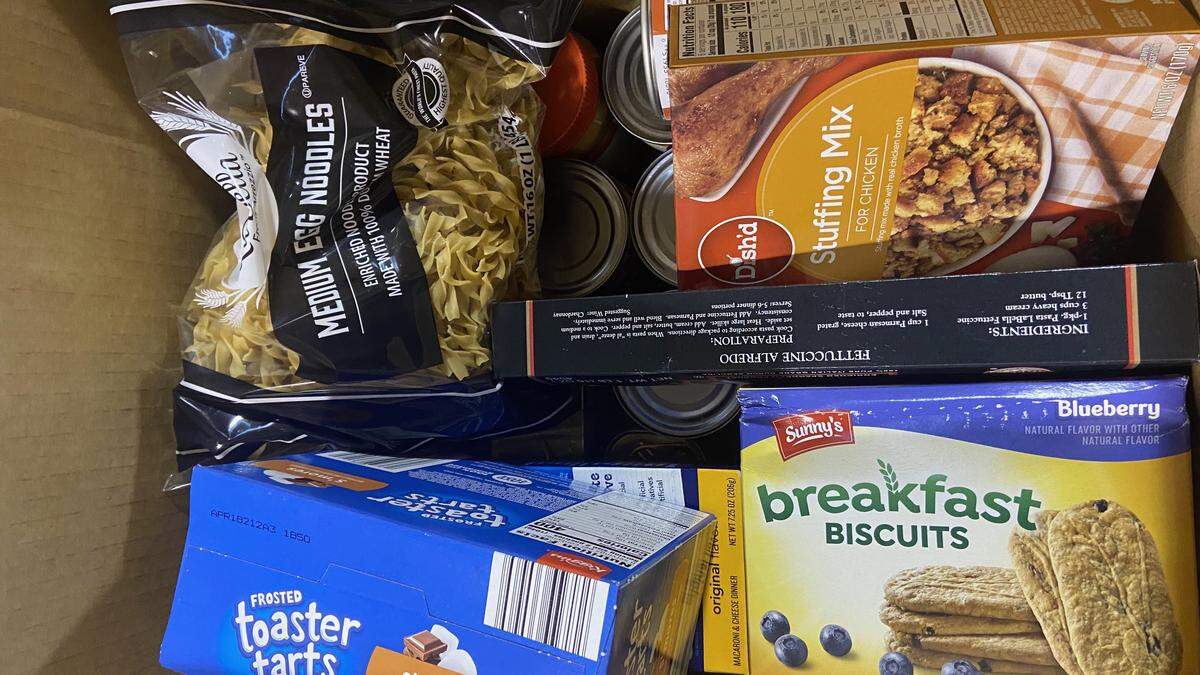 Meals on Wheels PLUS of Manatee volunteers packed food this week that will be distributed to as many as 1,000 families Saturday, June 6, ​at Ellenton Premium Outlets, 5641 Factory Shops Blvd.&nbsp;
