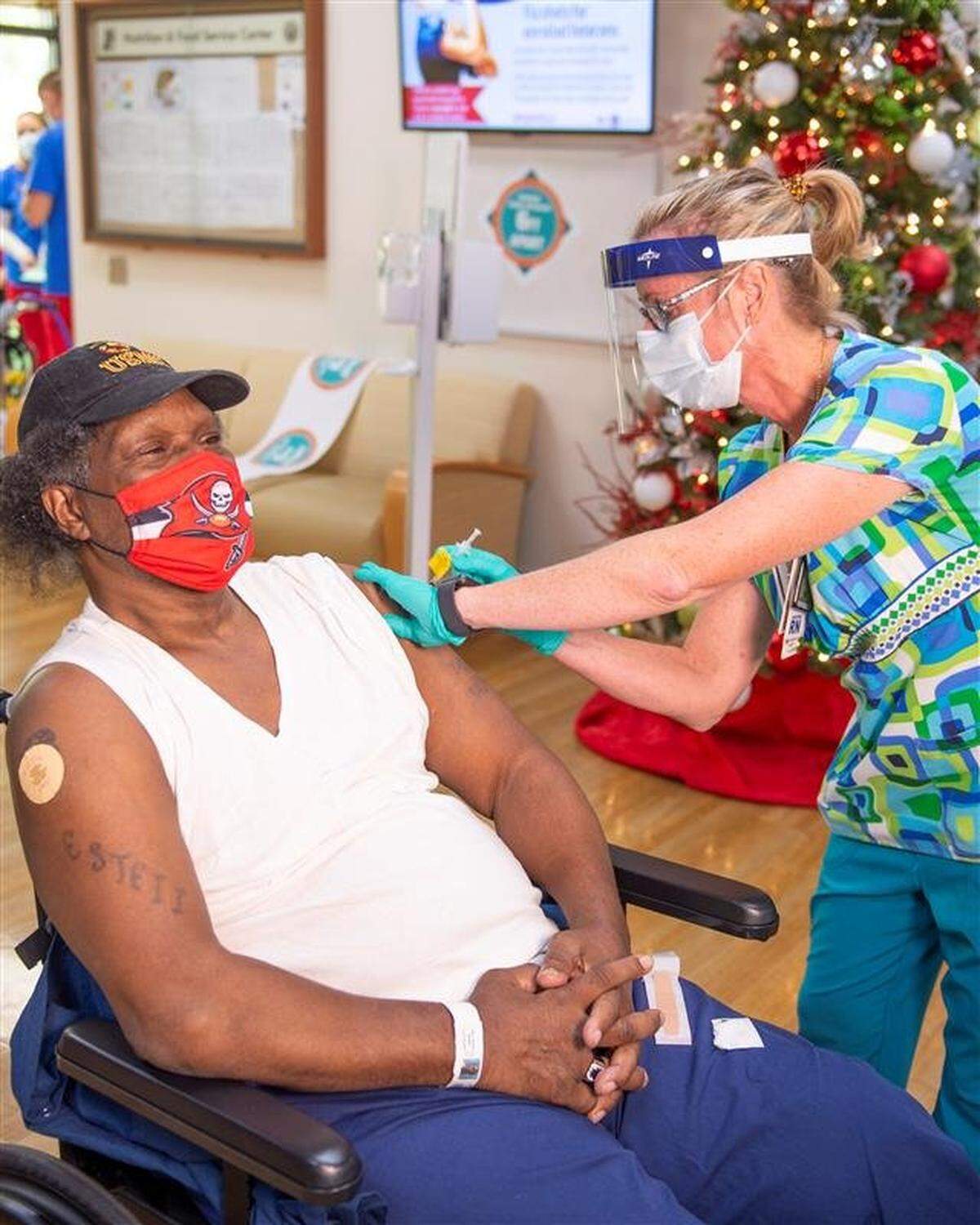 In December, Marine veteran Danny James, Jr. received the vaccine for COVID-19 at Bay Pines VA Healthcare System, which operates seven veterans outpatient clinics, including clinics in Bradenton and Sarasota.