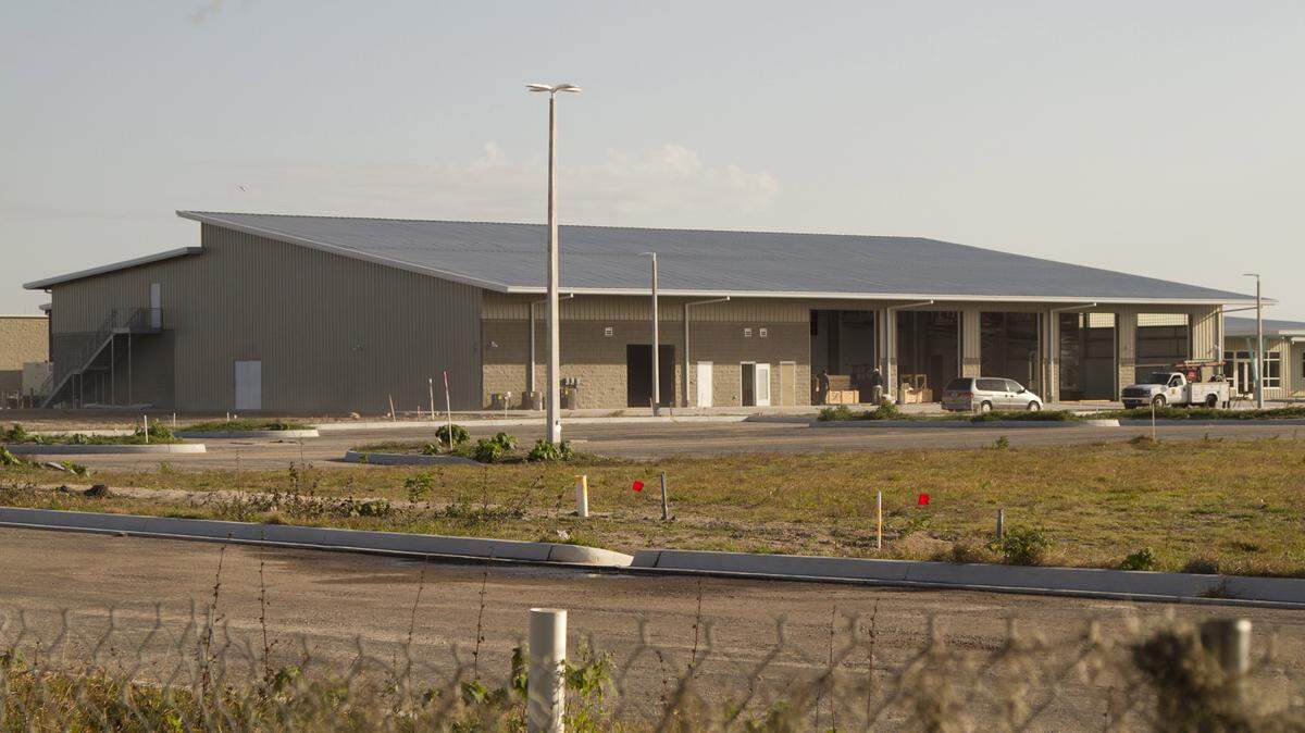 The new Manatee County transit facility on Tallevast Road is nearing a projected August completion date. It will be home to 75 MCAT buses when finished. MATT M. JOHNSON/Bradenton Herald