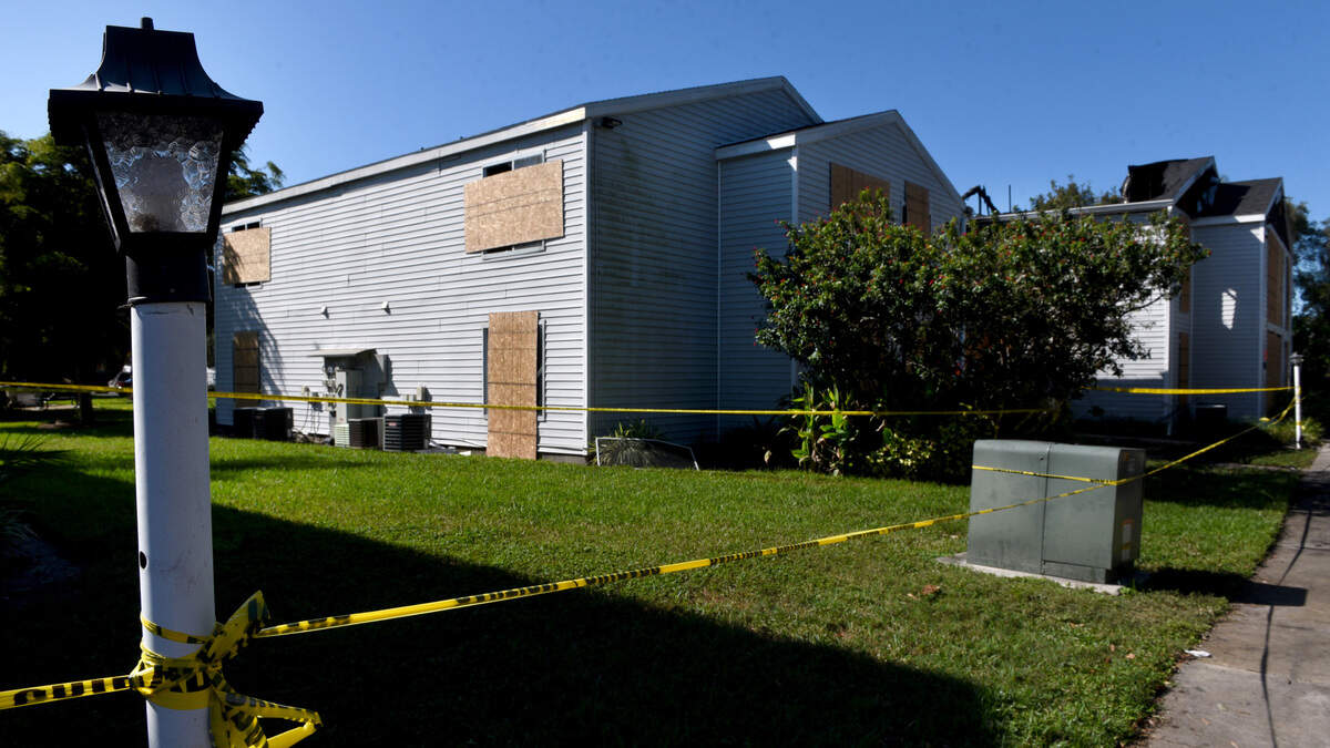 11/09/21—A fire at Aaron Lake apartments in Bradenton on November 6 seriously injured four children and two adults.