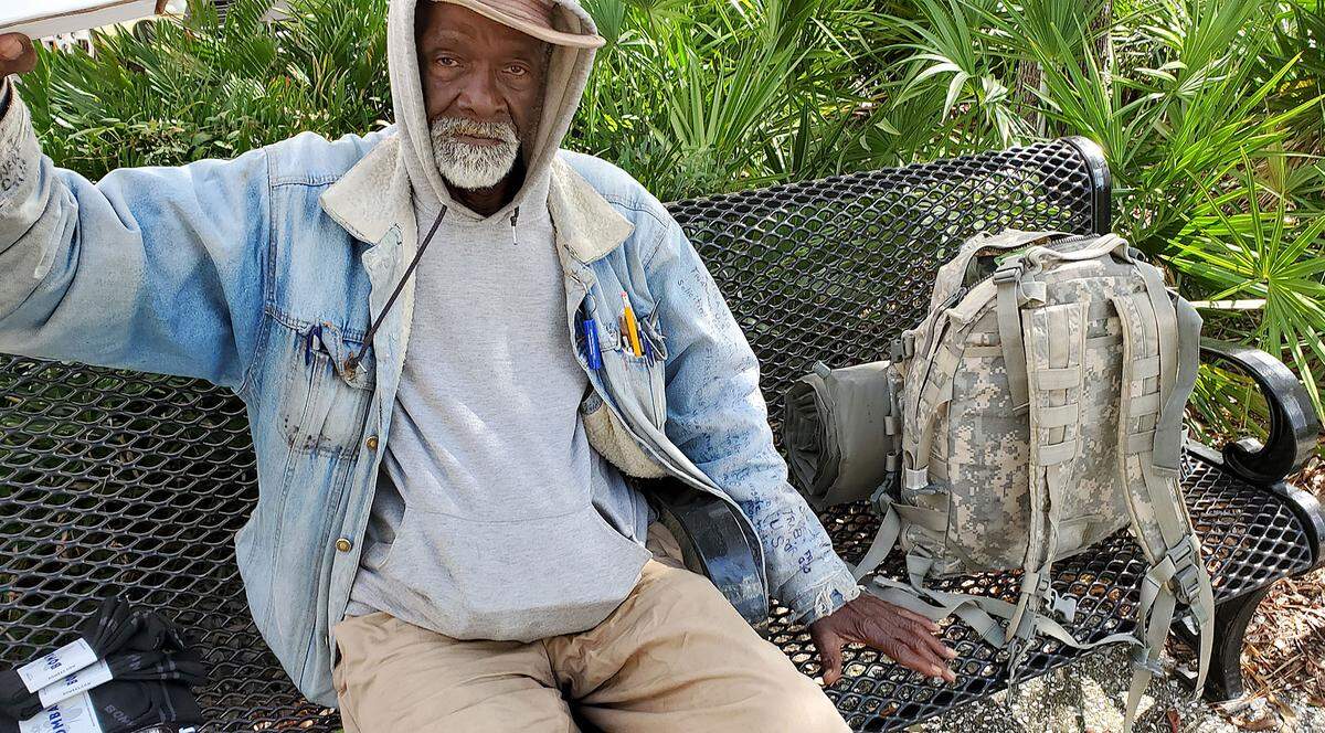 Emmanuel ‘Manny’ Fluker, Vietnam vet, was commonly seen on Main Street in downtown Bradenton. Fluker built a friendship with James. A. Smith over a period of two years. Fluker died on September 5, 2021, and will be laid to rest at the Sarasota National Cemetery.