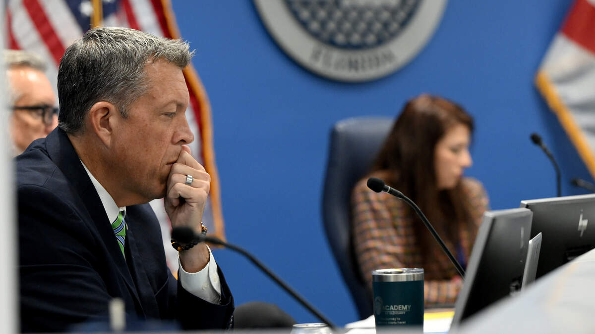 District 7 Commissioner George Kruse during a meeting of the Manatee County Commission on June 16, 2026.