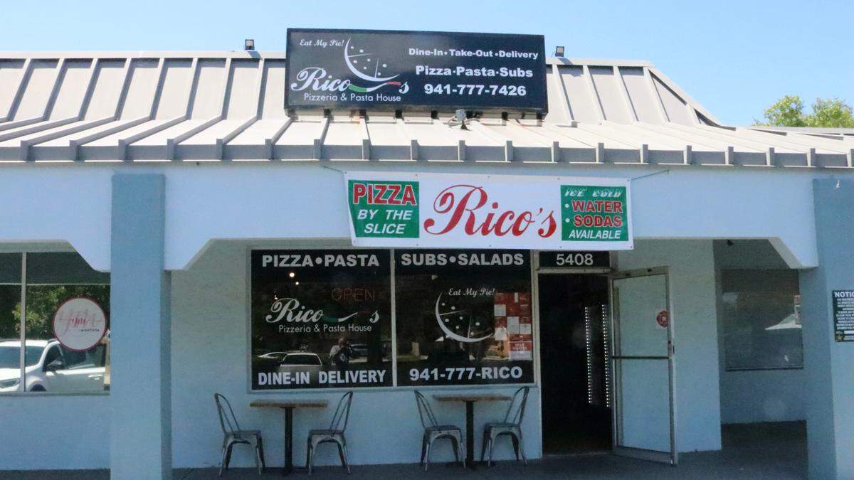 Brothers Sal, Gregory and Maurice Dentici recently opened Rico’s Pizzeria & Pasta House, 5408 26th St. E., Bradenton, serving hand-tossed pizza and southern Italian cuisine. Photo was taken March 28, 2022.