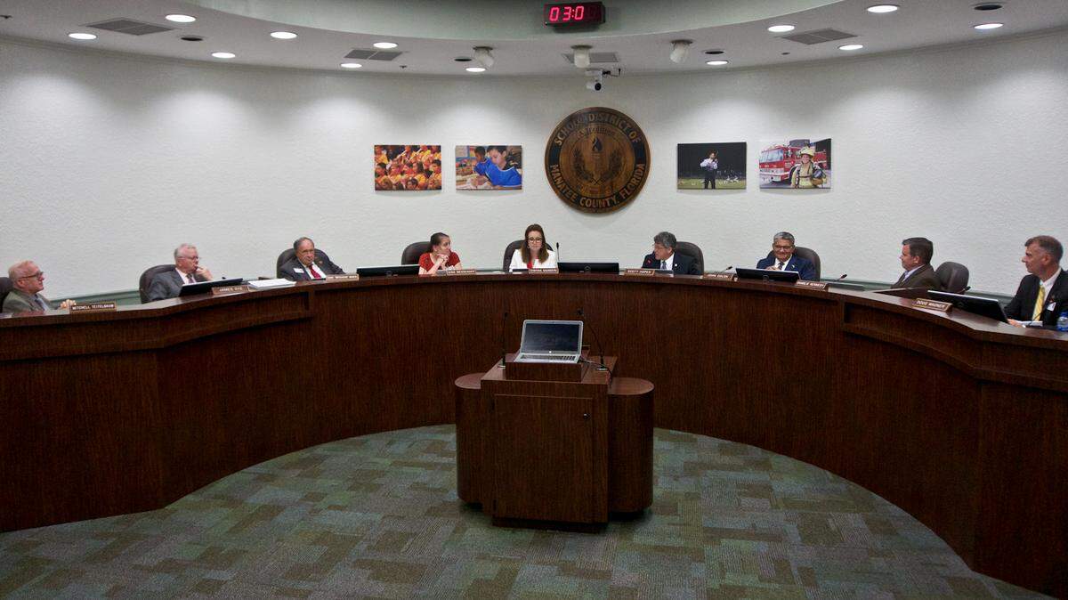 In this file photo from Sept. 4, 2018, the School Board of Manatee County approved a budget of $889.4 million for the 2018-2019 school year.