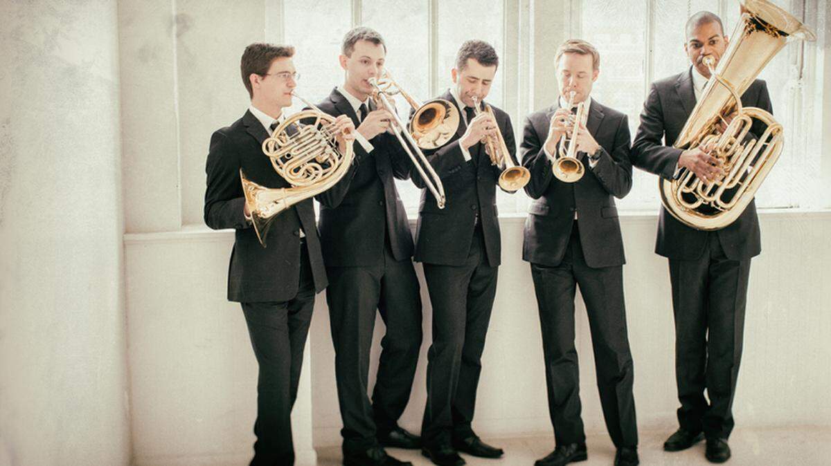 The Artist Series Concerts of Sarasota presents Axiom Brass, above, and Gloria Musicae with a program of holiday music at the Historic Asolo Theatre in Sarasota. PUBLICITY PHOTO