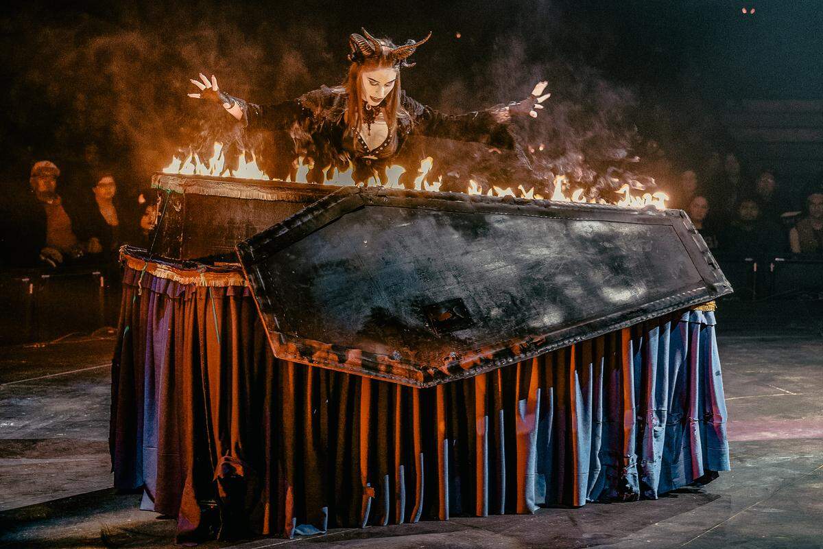 Circus artist Olivia Mattice performs in Cirque Paranormal, a supernatural spectacular by Cirque Entertainment that will stop in Palmetto Jan. 6-17.