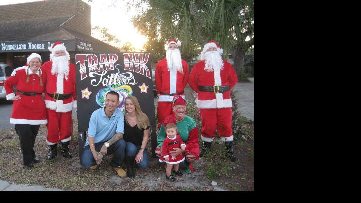 Trap Ink tattoo shop is spearheading a Christmas toy drive. Provide photo.