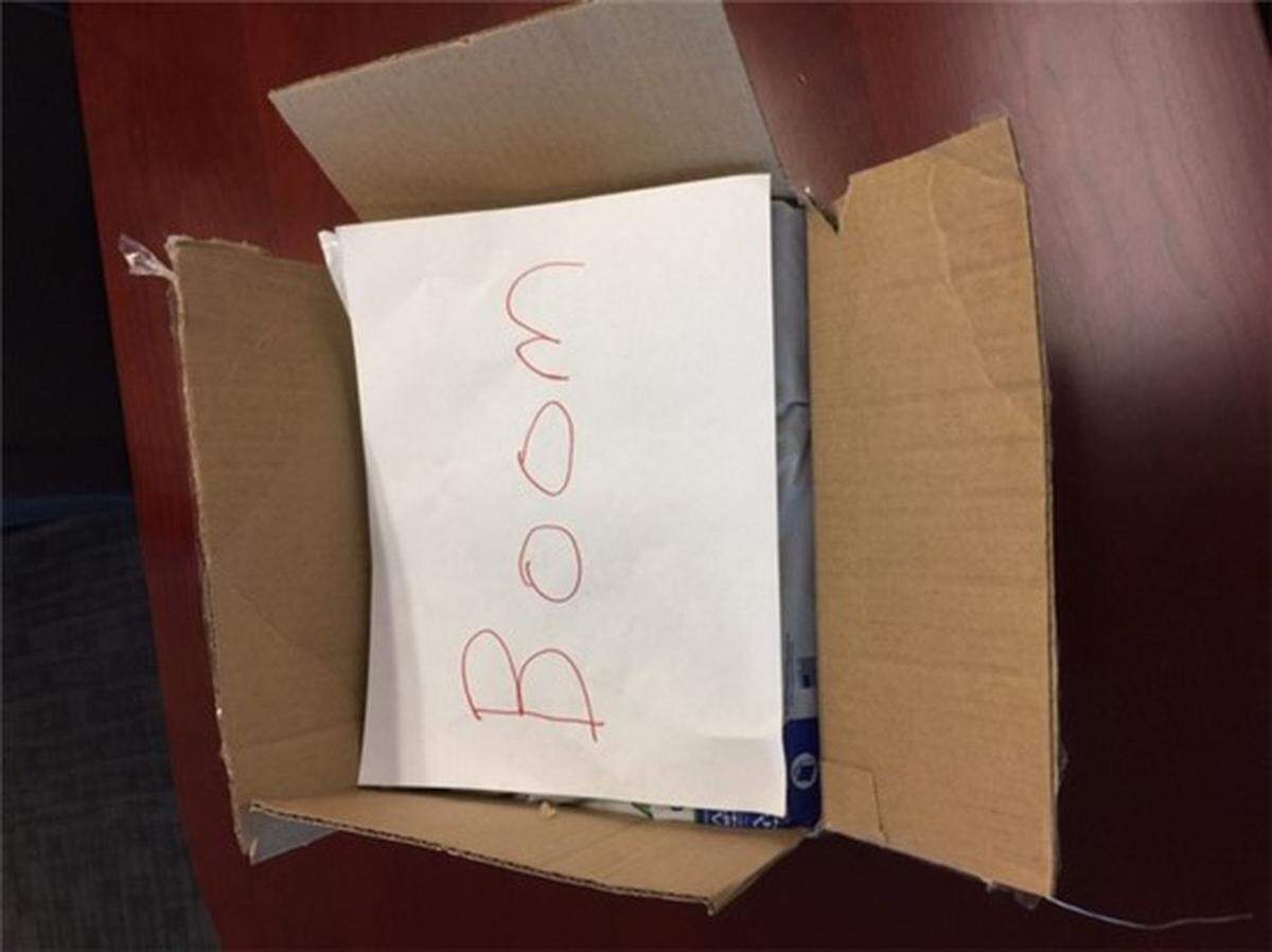 A Pinellas County Sheriff’s lieutenant opened a box and saw a handwritten note and wires and called in a threat. A deputy later resigned after admitting to mailing a toy bomb to the lieutenant as a joke.
