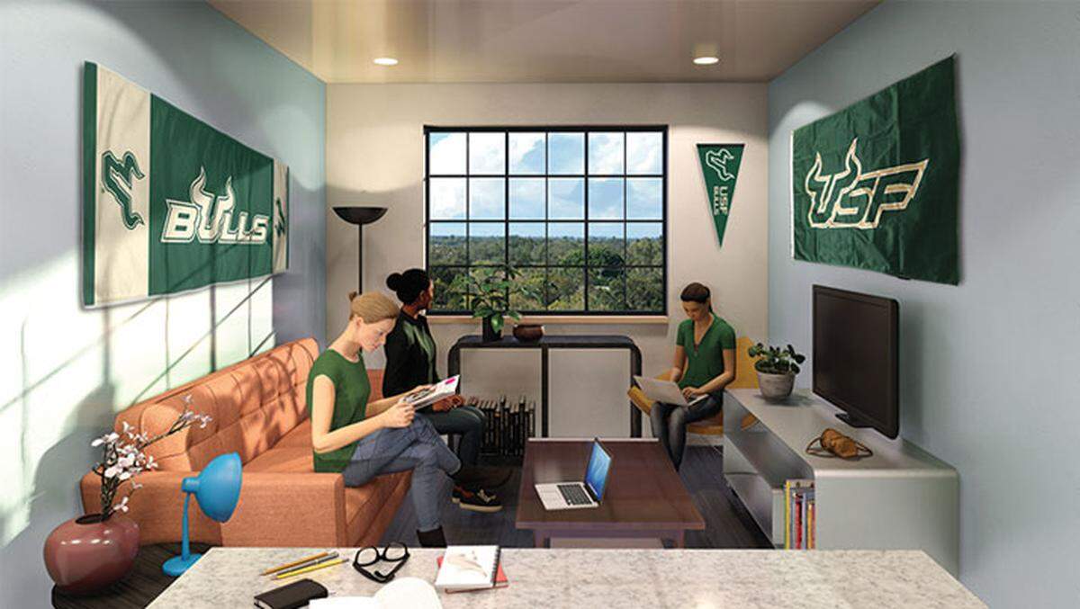 Established in 1975 as a regional campus of the University of South Florida, the Sarasota-Manatee campus is about to get its first student housing and student center.