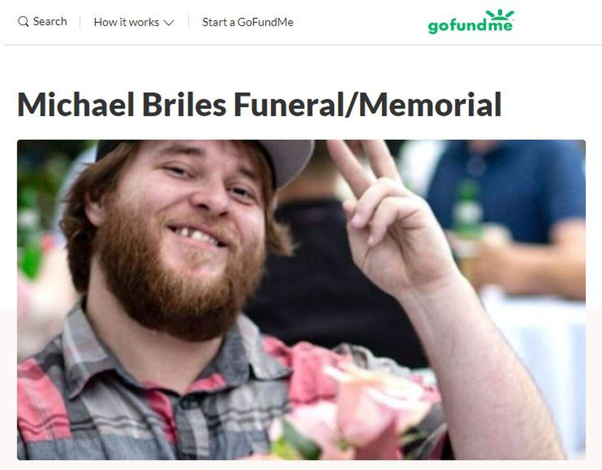 Michael Briles was killed on the night of Oct. 17.